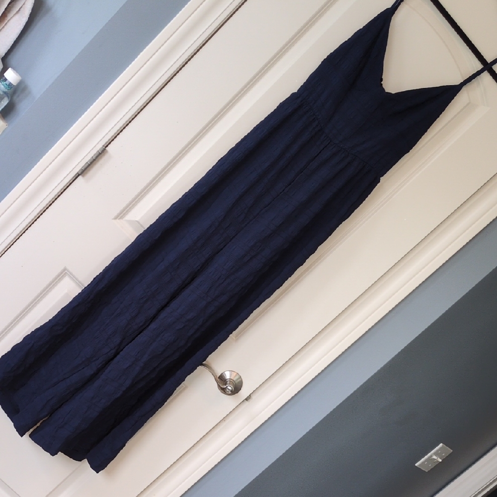 Elegant Navy Blue Wide Leg Jumpsuit‎